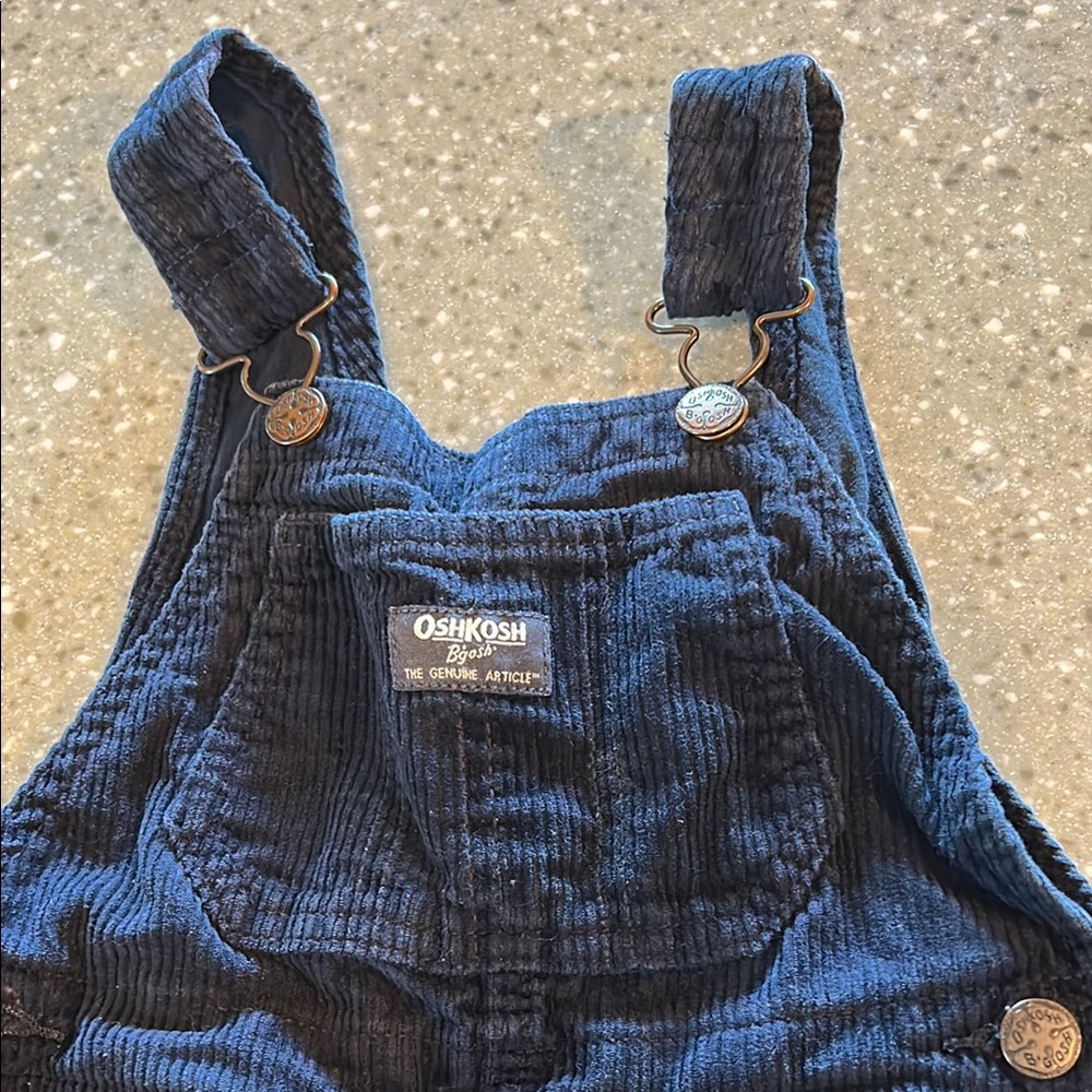 Toddler 3 years corduroy navy OshKosh overalls